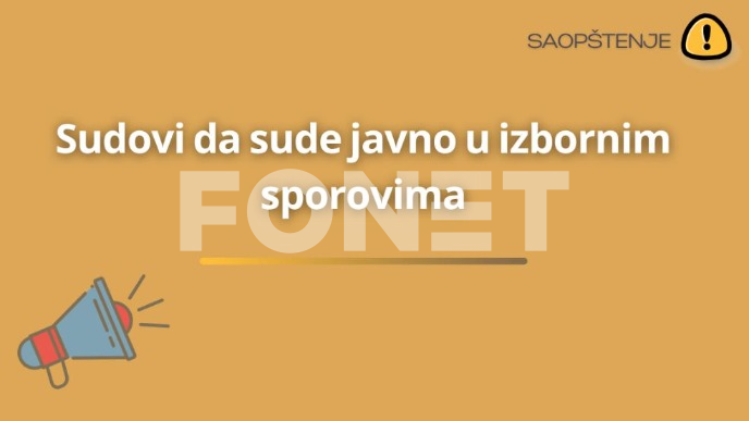 Javno suditi o izborima
